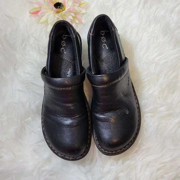 Women's B.O.C. Black clogs mules clogs size 5.5 - Picture 3 of 7